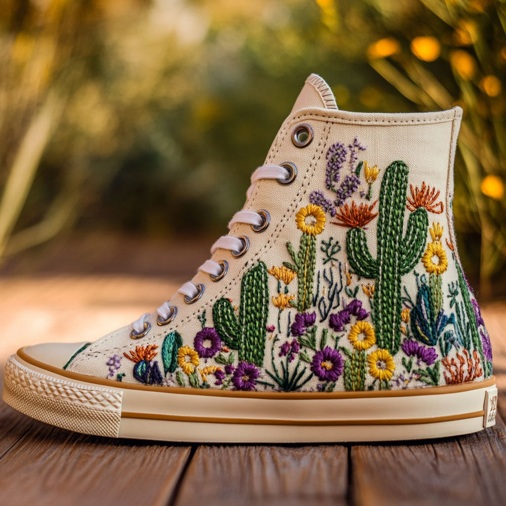 Bloom Cactus CW0909009CL Canvas High-Tops