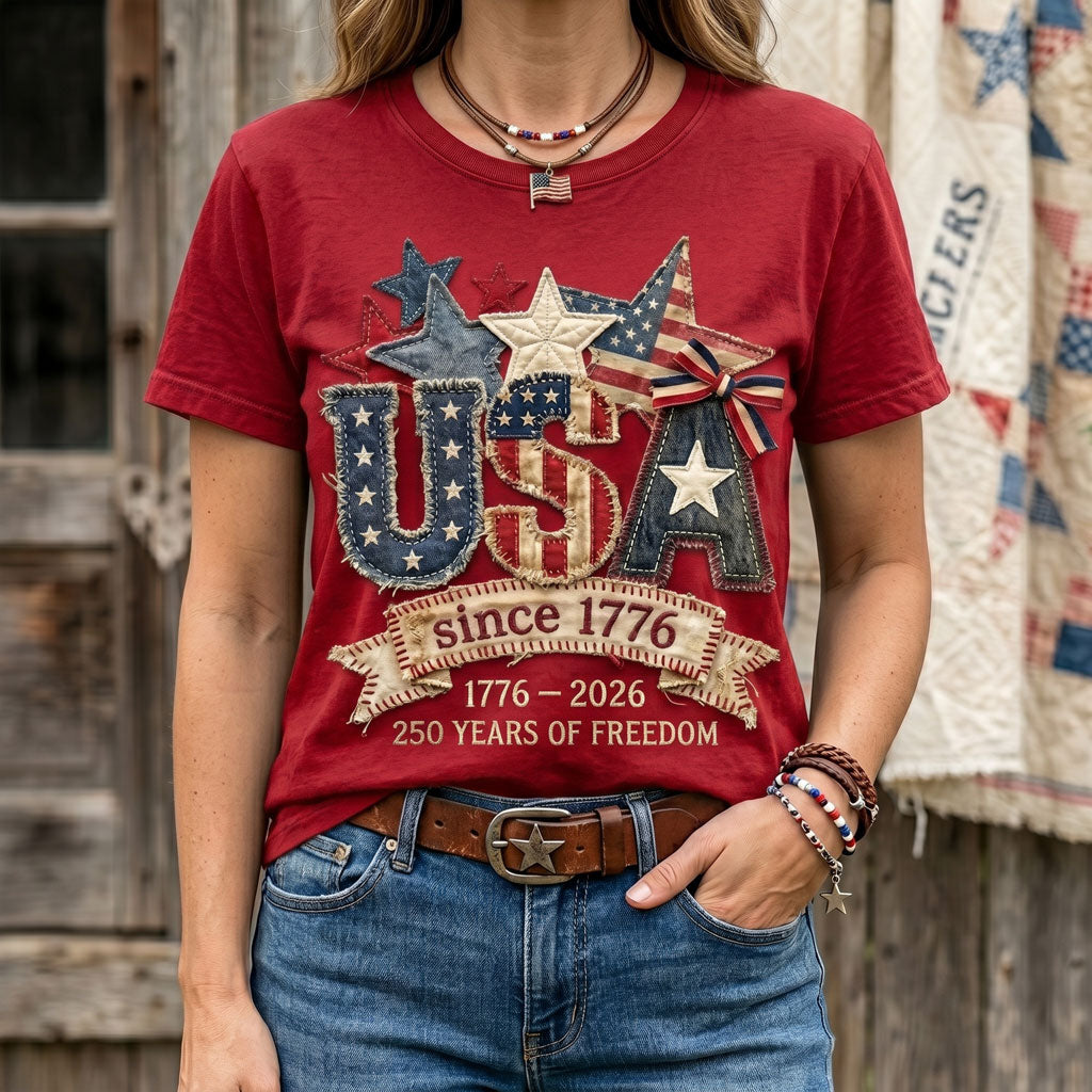 USA Since 1776 – 250 Years Of Freedom Patriotic Heritage WN2906003CL Unisex T-shirt
