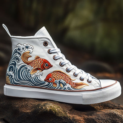 Sea Life Wave CW1009042CL Canvas High-Tops