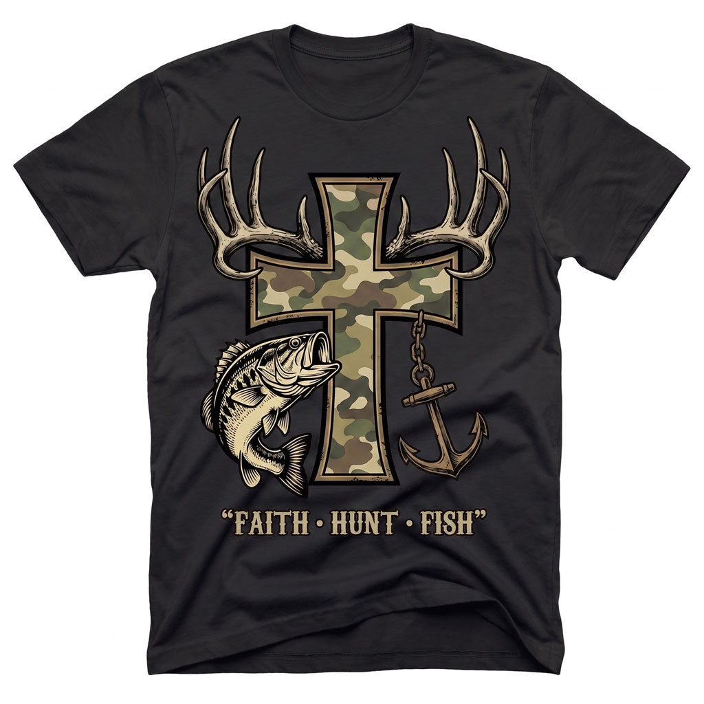 Faith Hunt Fish Unisex T-shirt