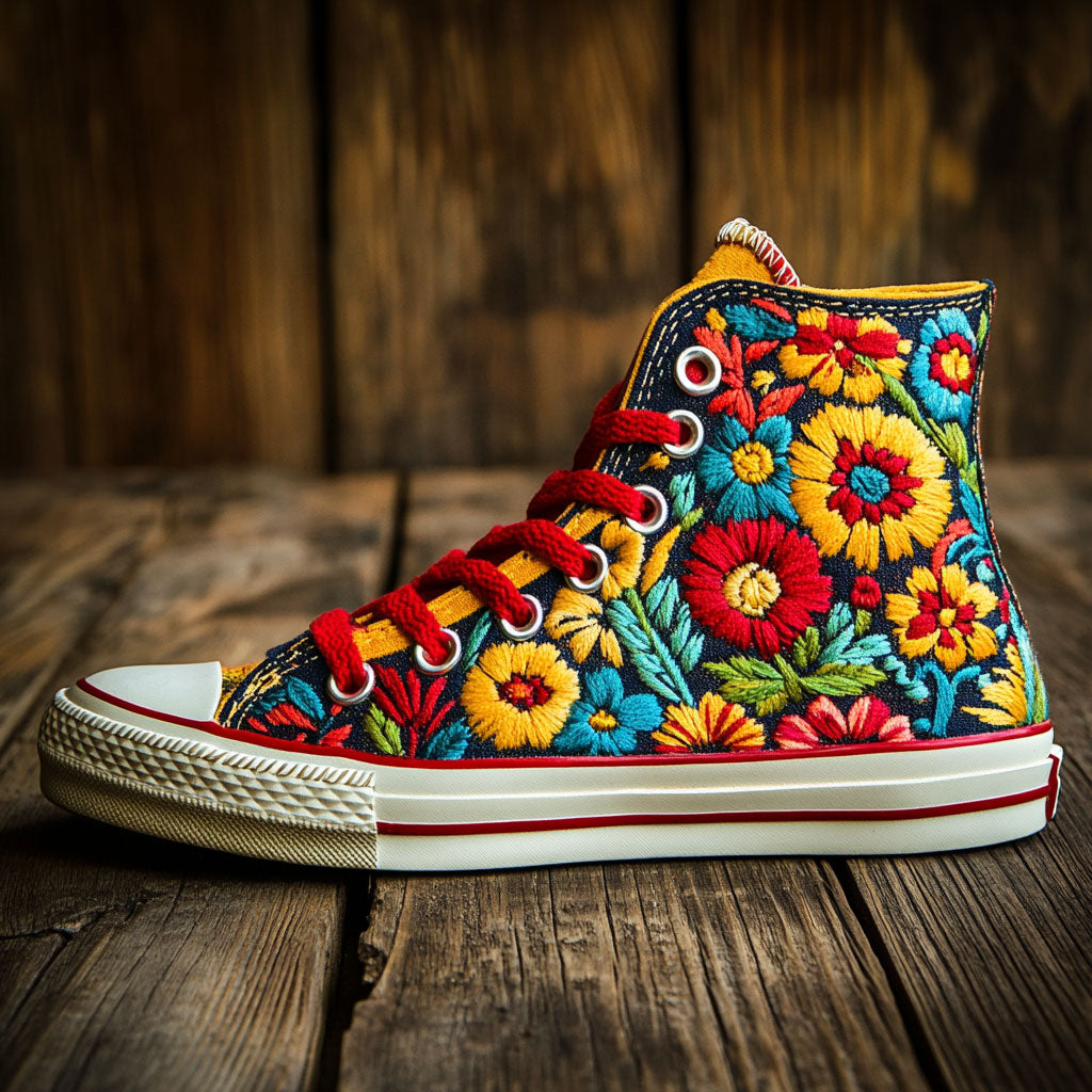 Mystic Flower WN0909032CL Canvas High-Tops