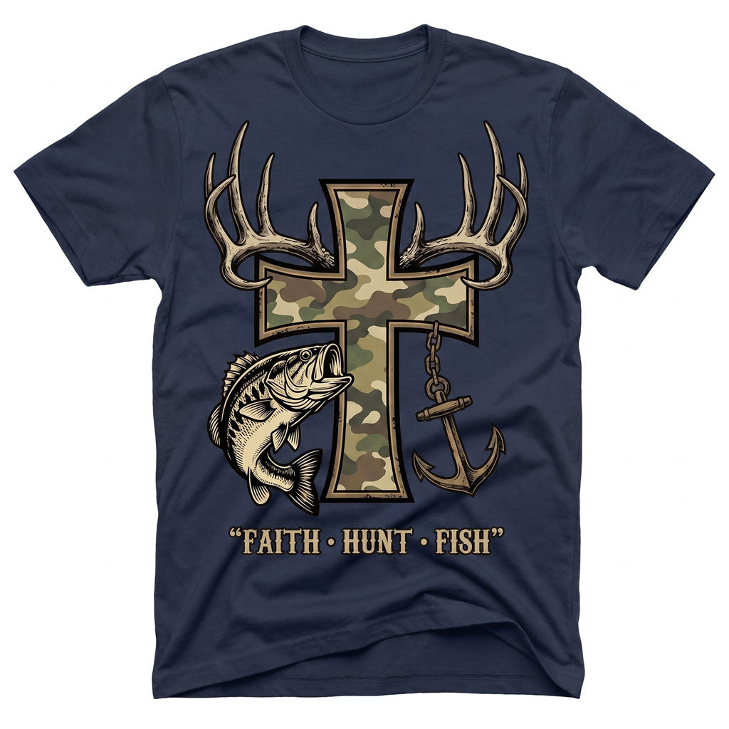Faith Hunt Fish Unisex T-shirt