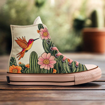 Hummingbird Cactus CW0909015CL Canvas High-Tops