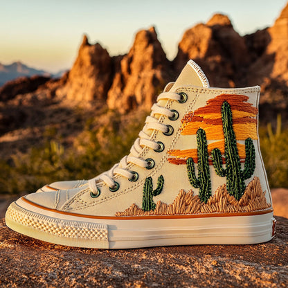 Sunset Cactus CP0909113CL Canvas High-Tops