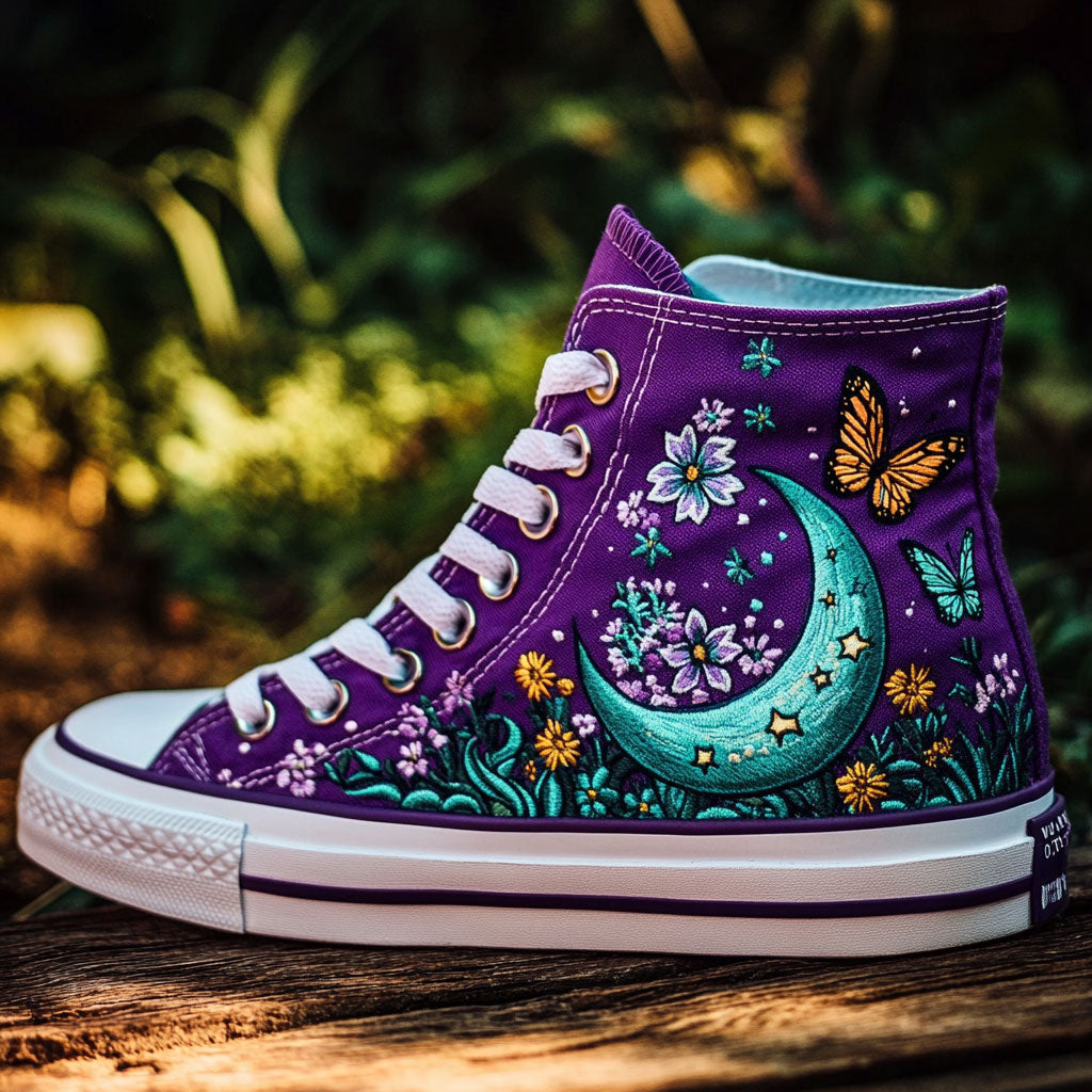 Enchanted Crescent WJ0609011CL Canvas High-Tops