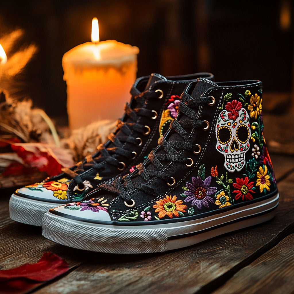 Spirit Sugar Skull WN0909052CL Canvas High-Tops