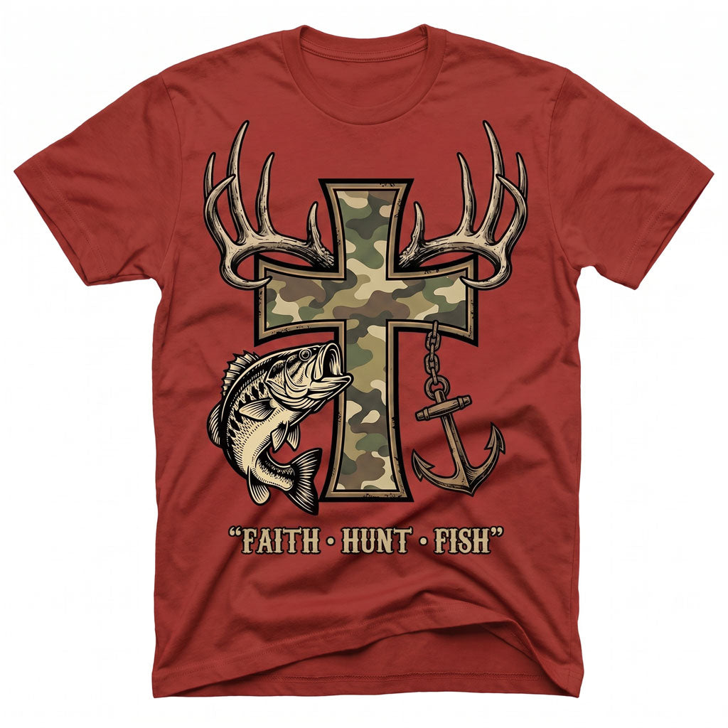Faith Hunt Fish Unisex T-shirt
