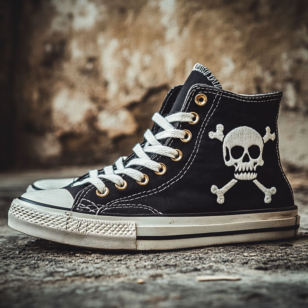 Skull Path WN1209024CL Canvas High-Tops