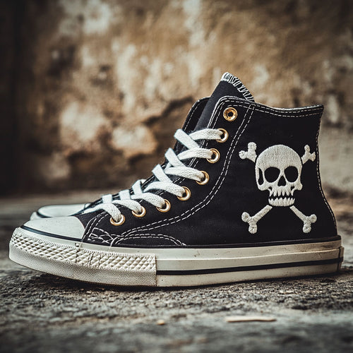 Skull Path WN1209024CL Canvas High-Tops