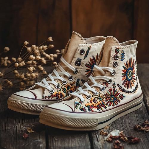 Radiant Mandala WN0909038CL Canvas High-Tops