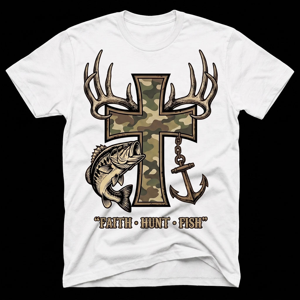 Faith Hunt Fish Unisex T-shirt