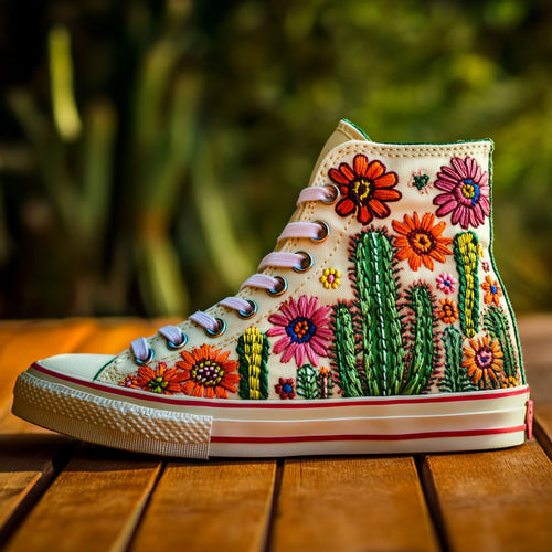 Cactus Bloom CW0909010CL Canvas High-Tops
