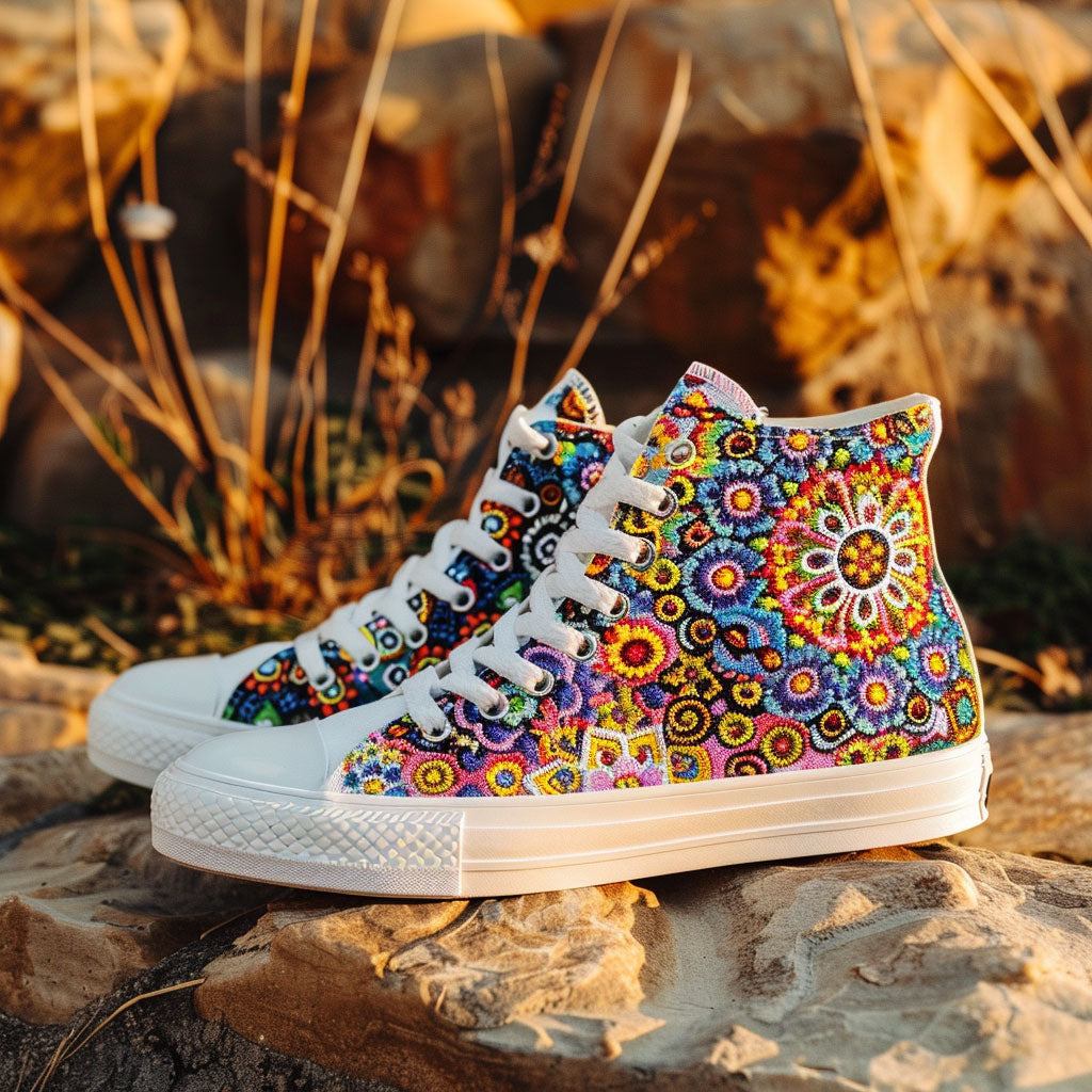 Mandala Bloom WJ2908010CL Canvas High-Tops