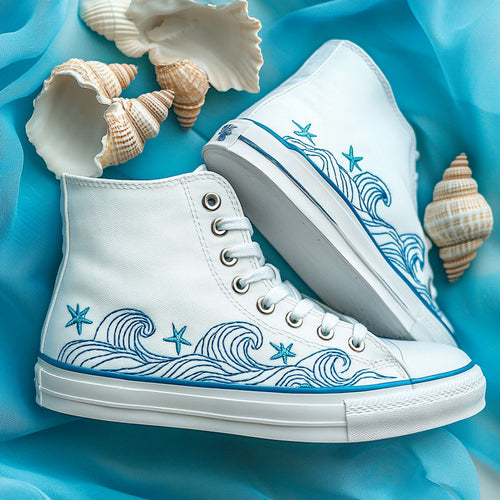 Sea Sketch WJ0509023CL Canvas High-Tops