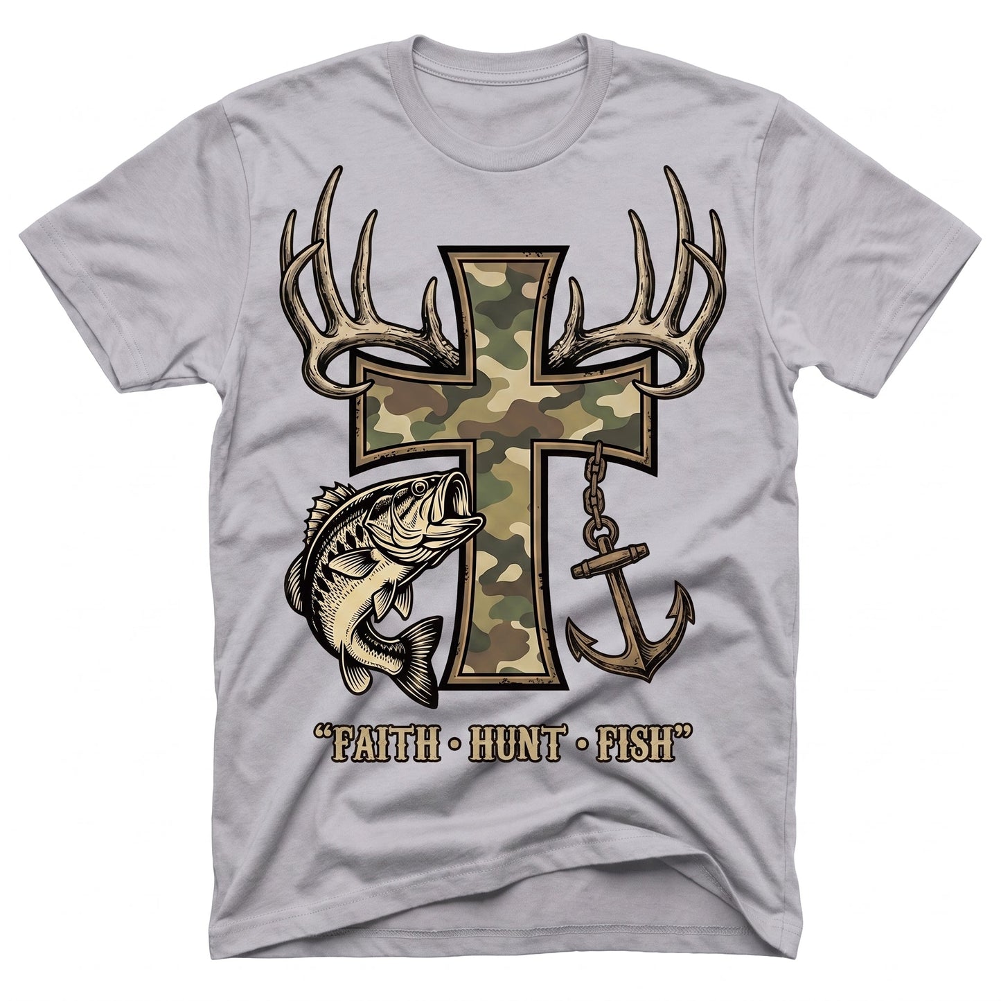 Faith Hunt Fish Unisex T-shirt
