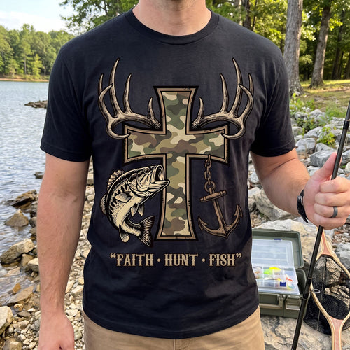 Faith Hunt Fish Unisex T-shirt