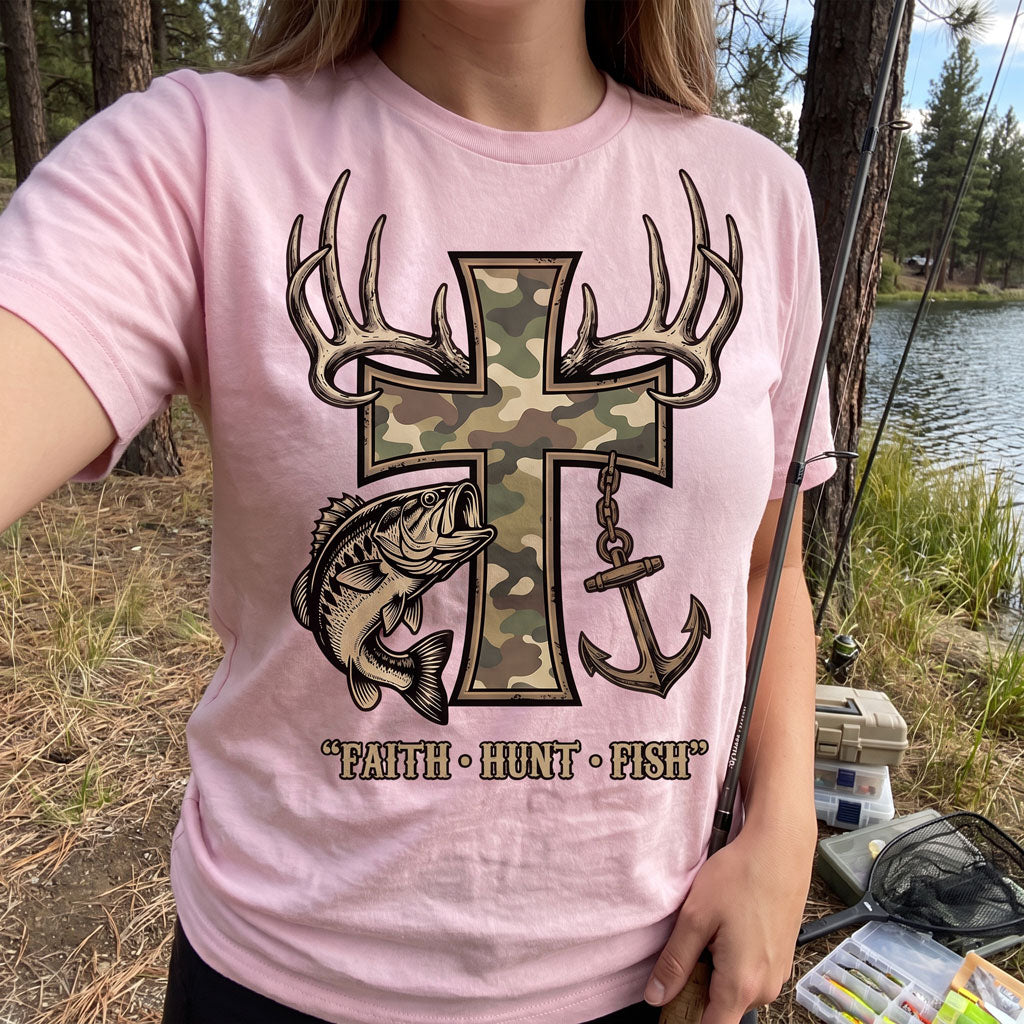 Faith Hunt Fish Unisex T-shirt