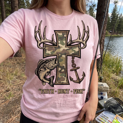 Faith Hunt Fish Unisex T-shirt