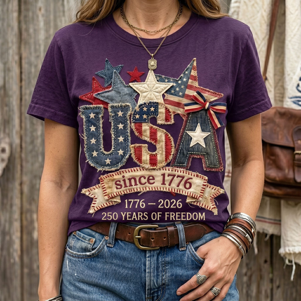 USA Since 1776 – 250 Years Of Freedom Patriotic Heritage WN2906003CL Unisex T-shirt