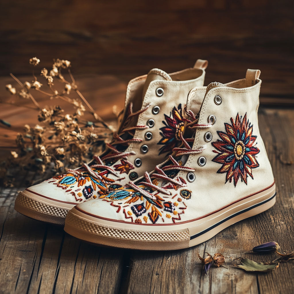 Sunset Mandala WN0909056CL Canvas High-Tops