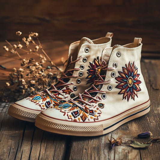 Sunset Mandala WN0909056CL Canvas High-Tops