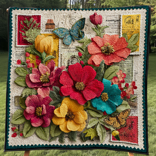 Botanical Stamp Gallery WJ1501038CL Quilt