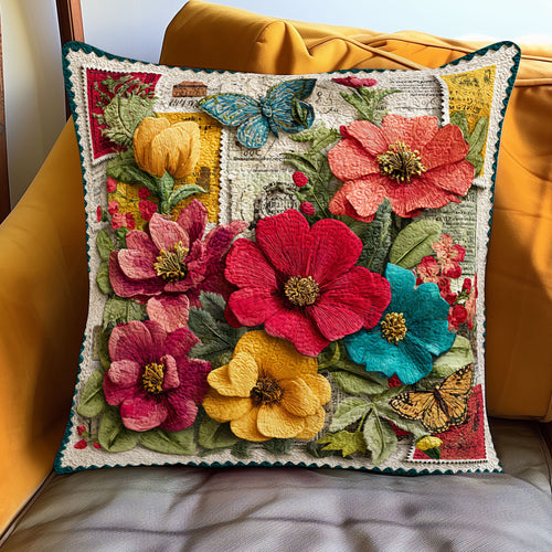 Botanical Stamp Gallery WJ1501086CL Quilt Pillow Case