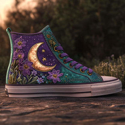 Night Sky Blossoms WJ0609013CL Canvas High-Tops