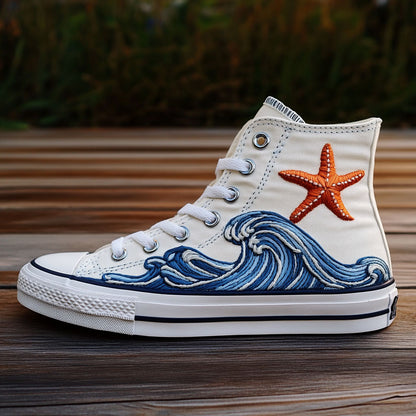 Ocean Breeze Star CW1009040CL Canvas High-Tops