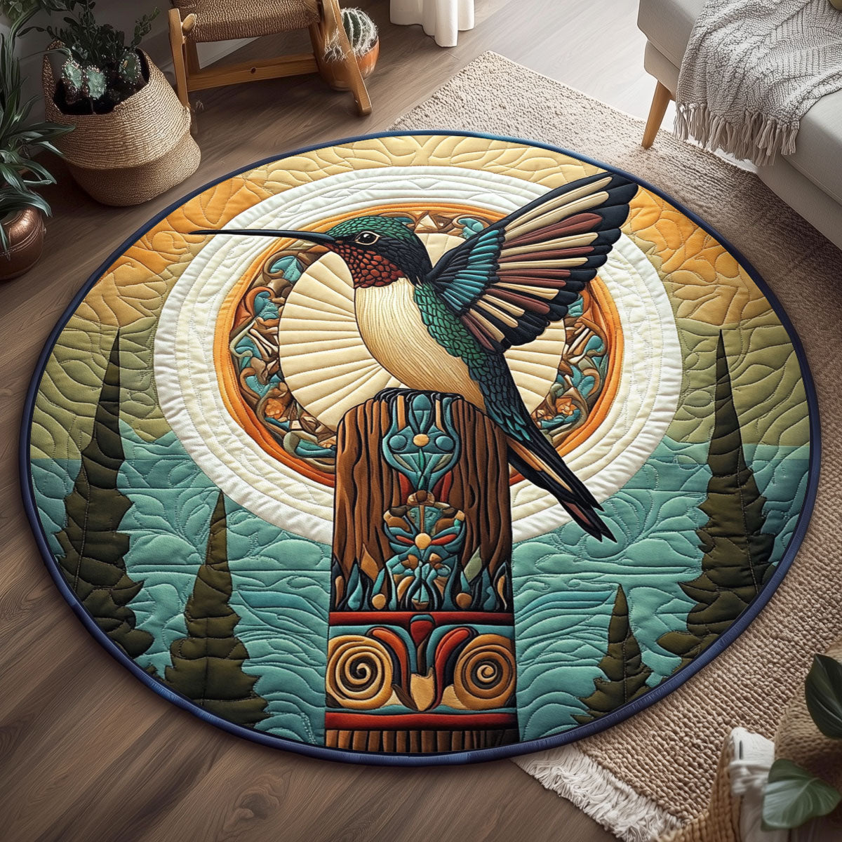 Dawn Spark WJ1501109CL Quilted Round Mat