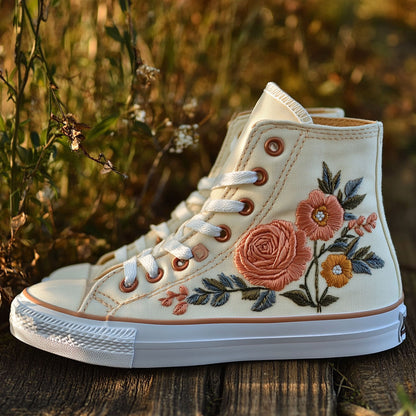 Cottage Bloom WJ0609014CL Canvas High-Tops