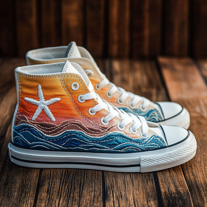Sunset Wave CW1009043CL Canvas High-Tops