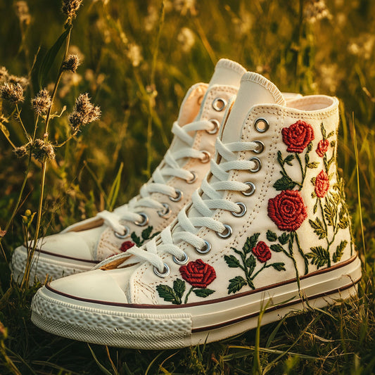 Blooming Flower WN0909003CL Canvas High-Tops