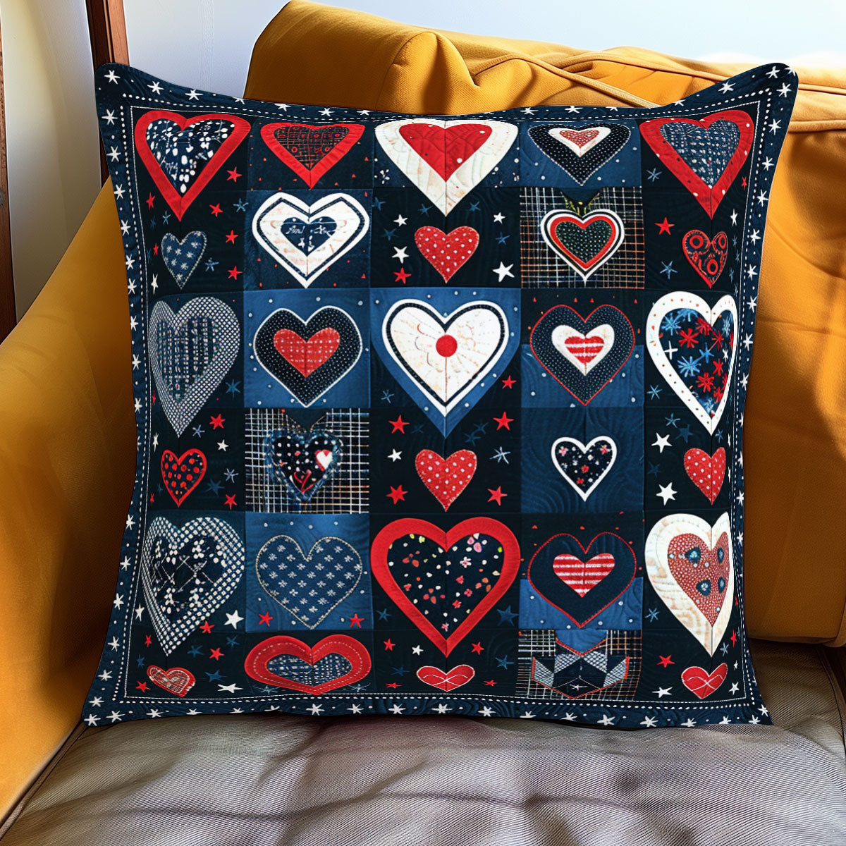 Heart WJ1501060CL Quilt Pillow Case