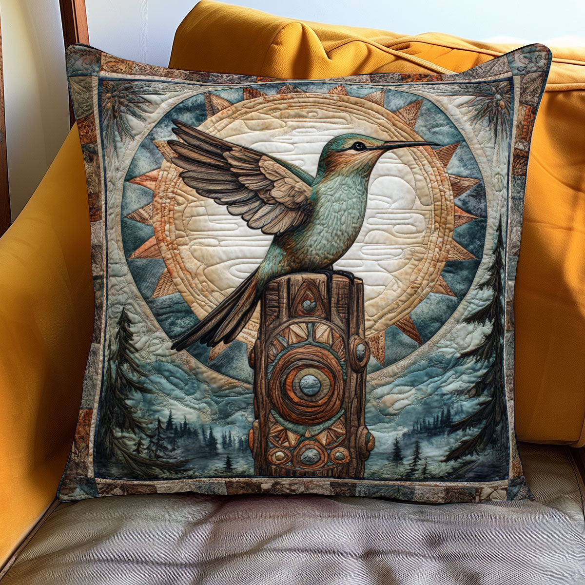 Hovering Heart WJ1501080CL Quilt Pillow Case