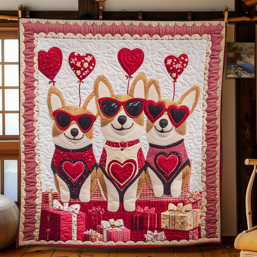 Love Corgi WN1601011CL Quilt