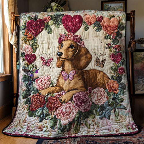 Lovely Dachshund WN1601013CL Quilt