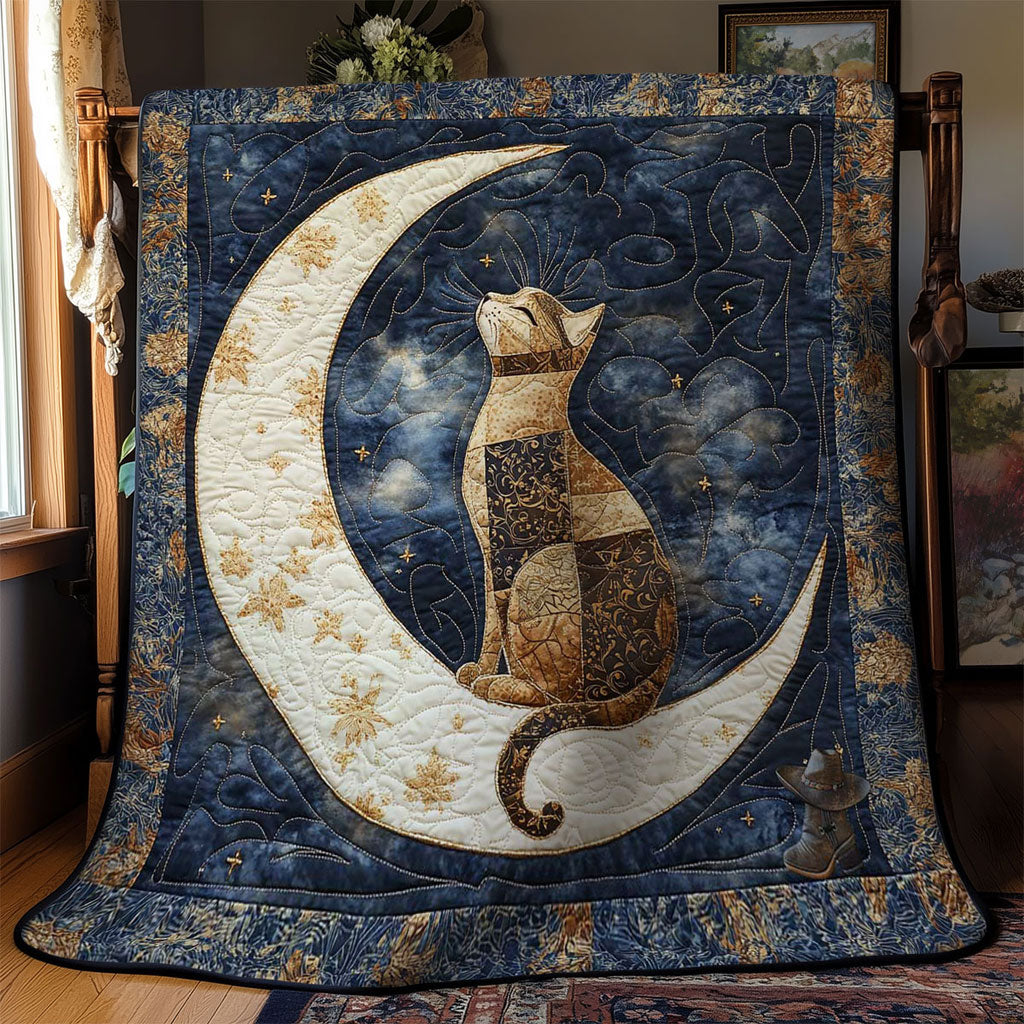 Moonlit Cat WN1601018CL Quilt