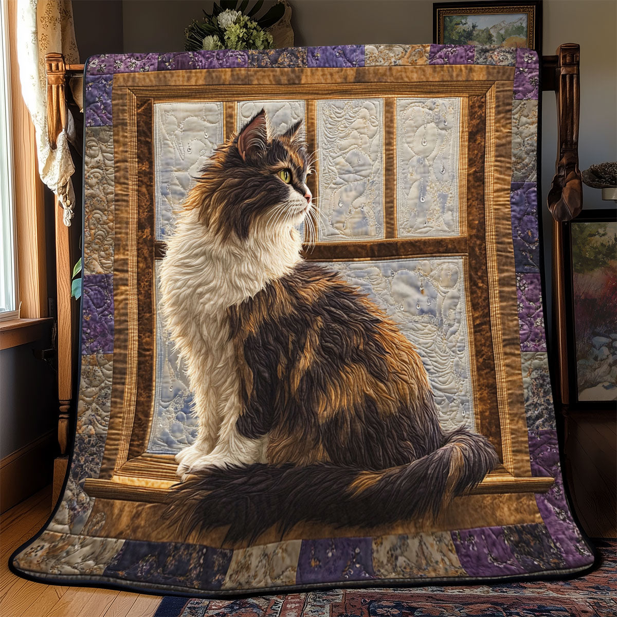 Purple Perch WJ1501002CL Quilt