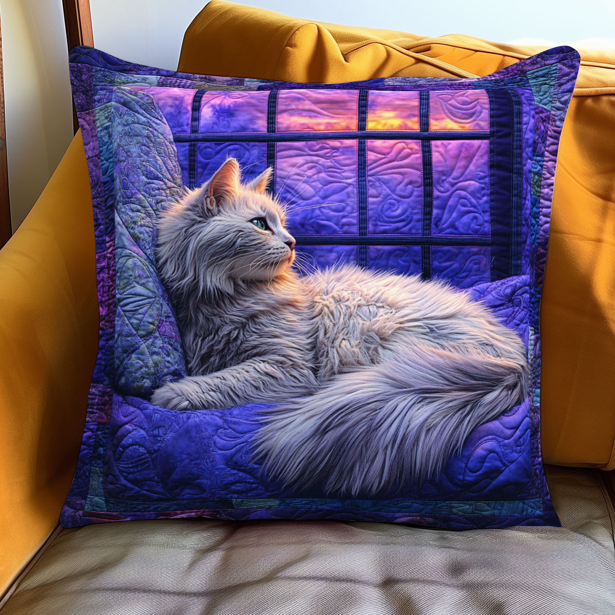 Purple Whisker Dreams WJ1501052CL Quilt Pillow Case