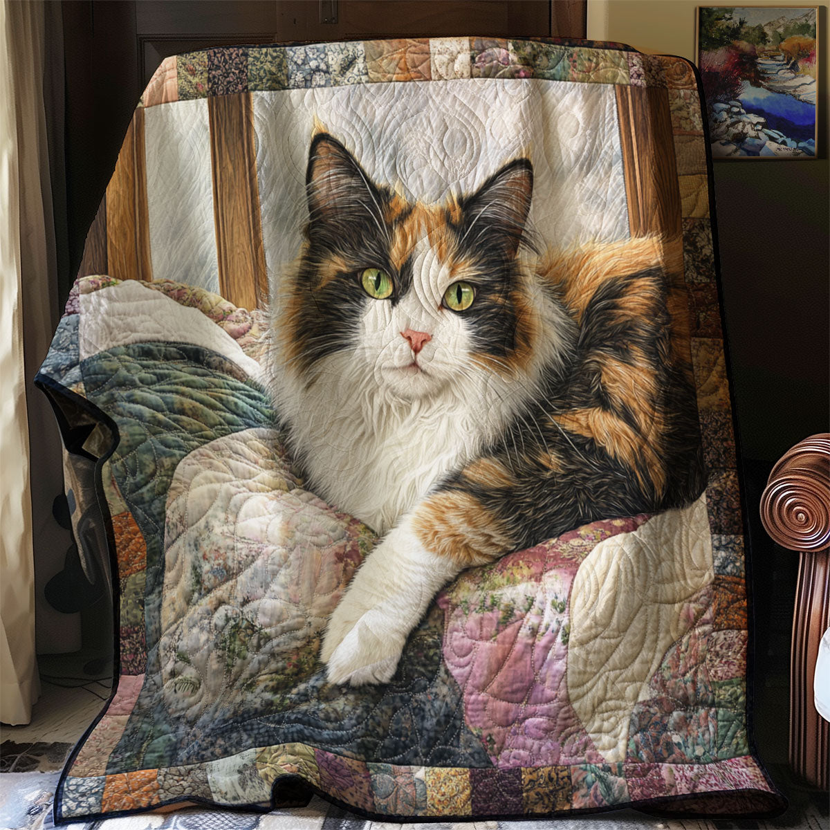 Quiet Window Cat WJ1501005CL Quilt