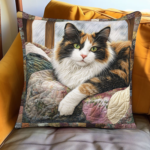 Quiet Window Cat WJ1501053CL Quilt Pillow Case