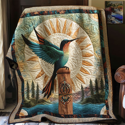 Sacred Hummingbird Flight WJ1501034CL Quilt