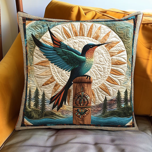 Sacred Hummingbird Flight WJ1501082CL Quilt Pillow Case