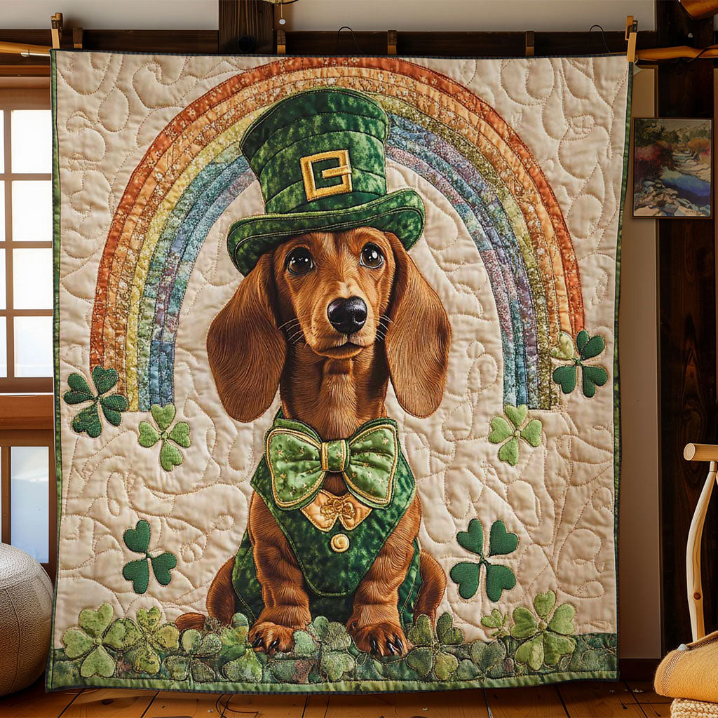 Shamrock Dachshund WN1601023CL Quilt
