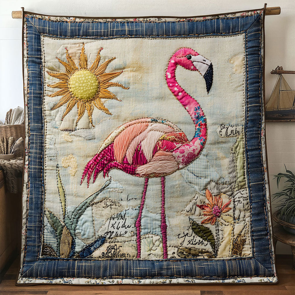 Sunny Flamingo WN1601025CL Quilt