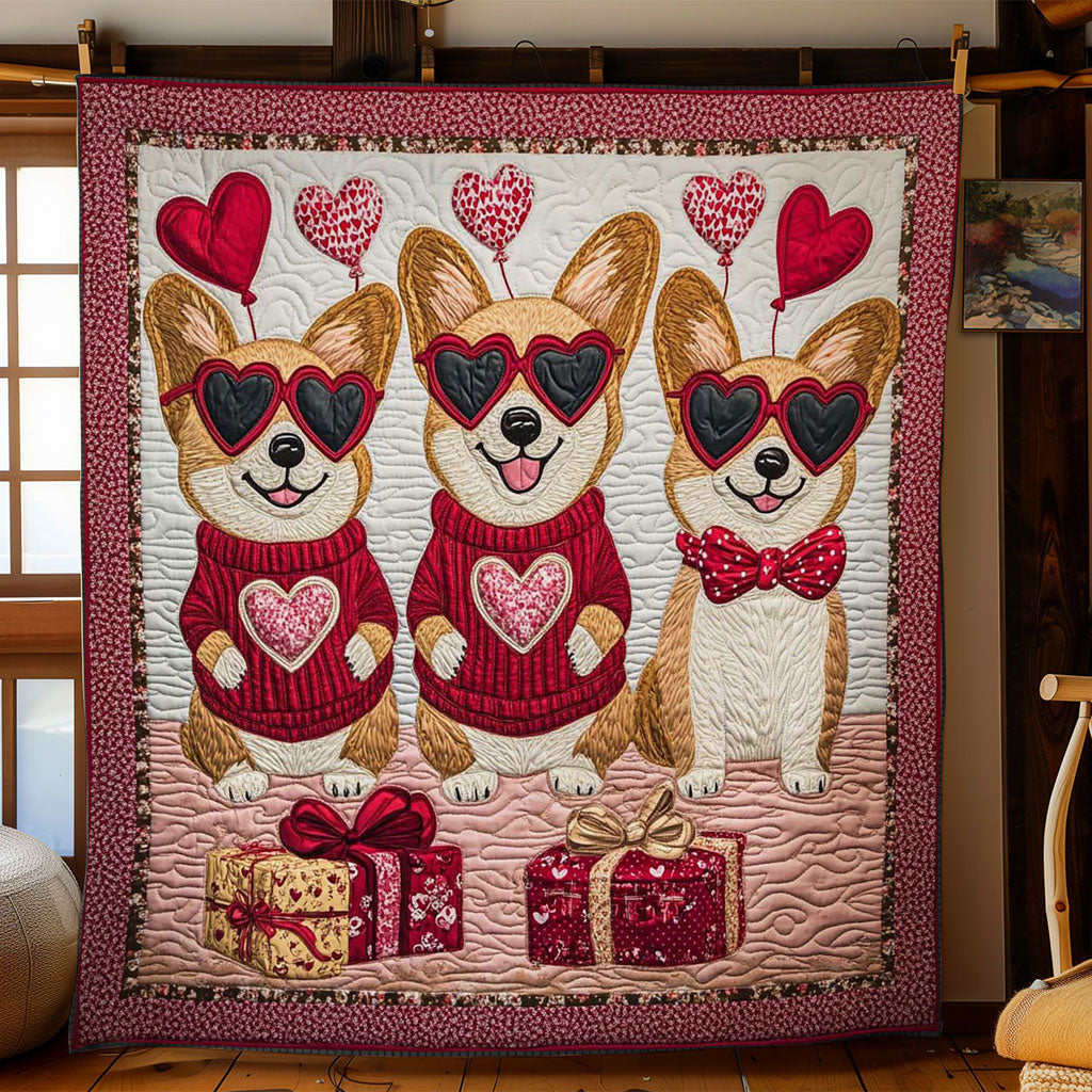 Sweetheart Corgi WN1601030CL Quilt