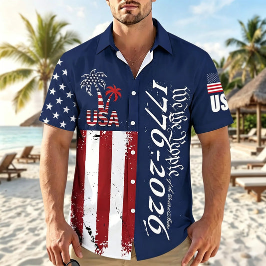 USA Vintage Independence Day Hawaii Shirt