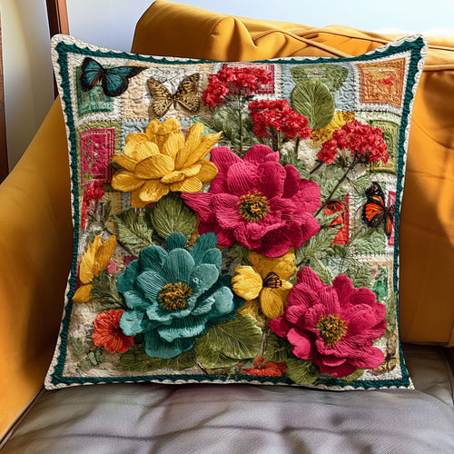 Vintage Botanical Postage WJ1501090CL Quilt Pillow Case