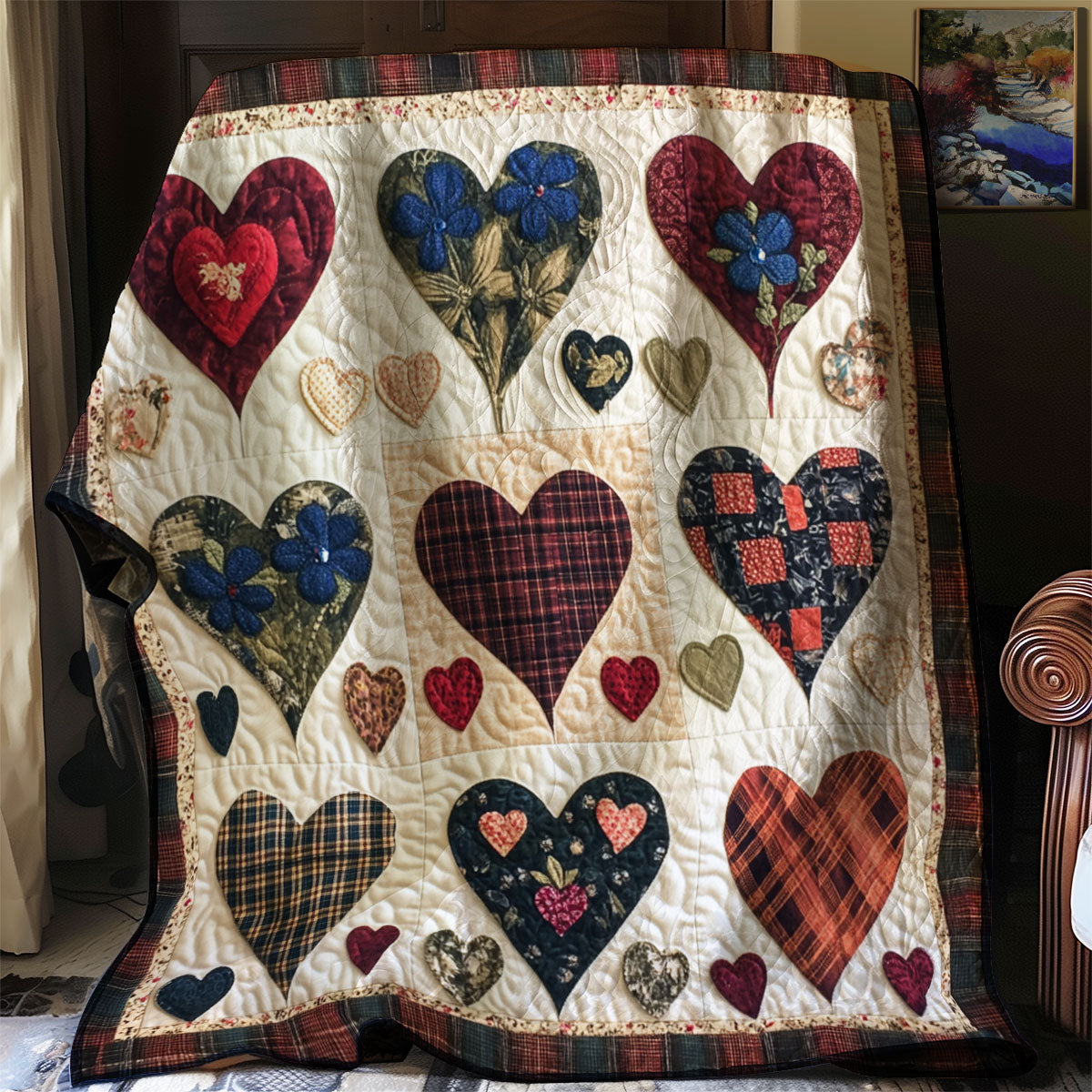 Vintage Heart WJ1501019CL Quilt
